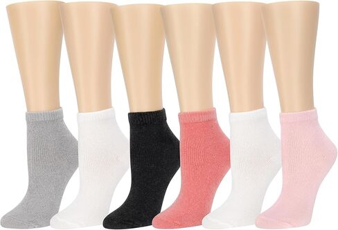 كارول هوتشمان السيدات 6 زوج حزمة سوبر لينة صالة خلخال منخفضة قطع الجوارب متعدد الألوان مايكرو القطيفة غرست الألوة وزيت الأرغان in Kuwait