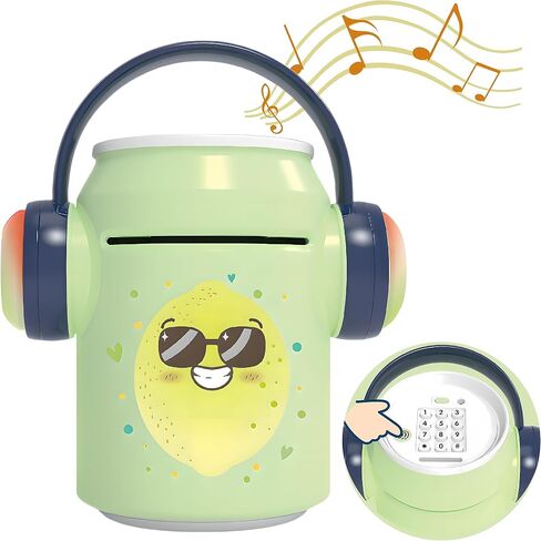 ATM Bank for Kids, Music Piggy Bank for Girls Boys Large Electronic Kids Money Safe Piggy Banks Cash Coin Can ATM Bank Birthday Gifts for Children Toddlers Boys Girls (Pink) in Saudi Arabia