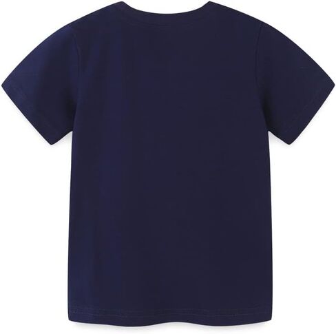 Warmbaby Rock T Shirt for Toddler Boys Kids Short Sleeve Shirts Spaceship Navy in Saudi Arabia