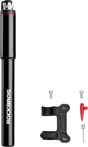 ROCKBROS مضخة دراجة صغيرة محمولة مضخة إطار دراجة 110/150 رطل لكل بوصة مربعة تناسب مضخة هواء الدراجة بريستا وشرايدر in Kuwait