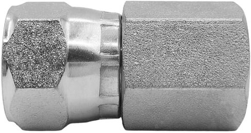 (2-PACK) 6506-06-08 تركيب محول خرطوم هيدروليكي 3/8 بوصة أنثى (3/8 بوصة -18NPTF) × 1/2 بوصة أنثى JIC 37 درجة دوارة (3/4 بوصة -16UNF) موصل أنبوب وصلات مستقيمة الكربون الصلب in Saudi Arabia