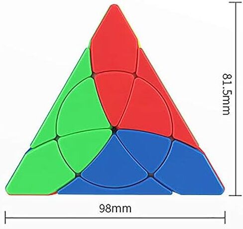 Willking Petal Pyraminx Speed Cube Pyramid 3X3 Stickerless Puzzle Cube Triangle Puzzle Magic Cube in Kuwait