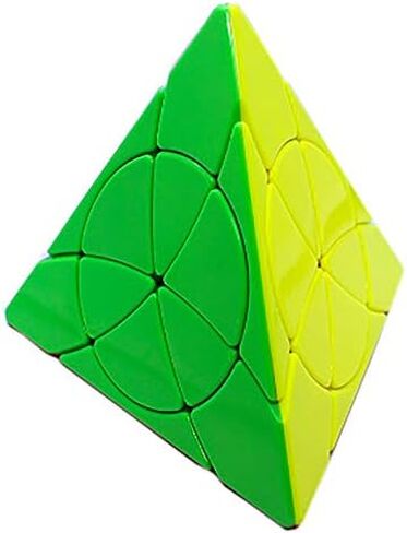Willking Petal Pyraminx Speed Cube Pyramid 3X3 Stickerless Puzzle Cube Triangle Puzzle Magic Cube in Kuwait