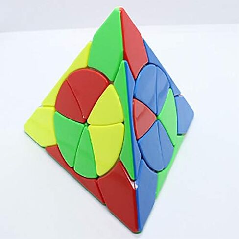 Willking Petal Pyraminx Speed Cube Pyramid 3X3 Stickerless Puzzle Cube Triangle Puzzle Magic Cube in Kuwait