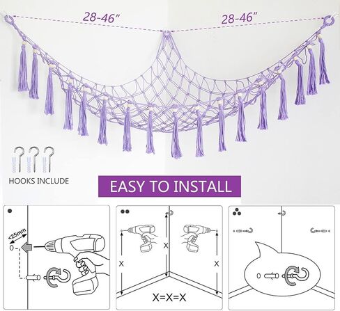 Exercise Ball Holder Yoga Ball Rack Corner Hanging Storage Net or Hammock for Fitness Ball Balance Ball Organizer Pregnancy Stability Ball Swiss Balance Ball for Yoga Studio and Gym in Saudi Arabia