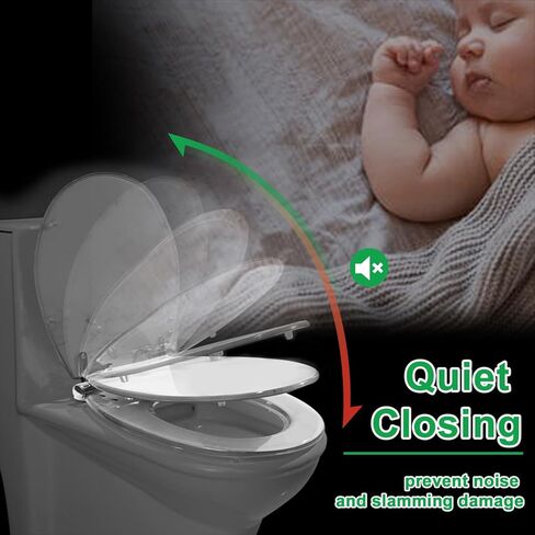 Elongated Toilet Seat Amethyst druse Resin Toilet Seat with Quietly Close Quick Release Hinges Decorative Toilet Seat with Cover Easy to Clean and Install in Saudi Arabia