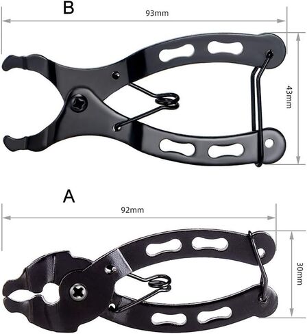 كماشة ربط الدراجة من SYCOOVEN، كماشة ربط سلسلة الدراجة الجبلية، أداة إزالة 2 في 1 زردية فتاحة أقرب، متوافقة مع إصلاح سلاسل الدراجات بجميع السرعات (أسود) in Kuwait