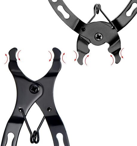 كماشة ربط الدراجة من SYCOOVEN، كماشة ربط سلسلة الدراجة الجبلية، أداة إزالة 2 في 1 زردية فتاحة أقرب، متوافقة مع إصلاح سلاسل الدراجات بجميع السرعات (أسود) in Kuwait