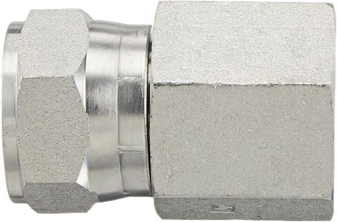 Brennan Industries 6506-16-16 تركيب أنبوب فولاذي مستقيم، 1 بوصة -11-1/2 NPTF × 1-5/16 بوصة -12 خيط SAE، 1 بوصة NPTF أنثى × 1 بوصة دوارة JIC in Kuwait