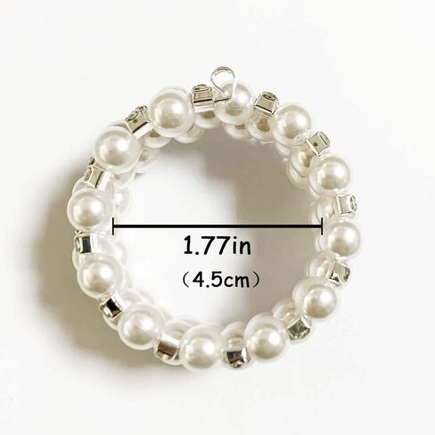 Pearl Napkin Rings Set of 6, Delicate Handmade Napkin Holder Ring Buckles Ideal Table Setting Decor for Wedding, Valentine's Day, Banquet, Birthday, Thanksgiving (White) in Saudi Arabia