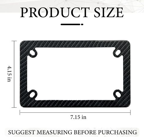 Motorcycle American Flag License Plate Frame - 4 Holes Stainless Steel Matte Stripe US Flag Gloss Patriotic License Plate Frame Holder Covers for Motorcycle in Kuwait