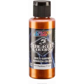 Createx Wicked Colors W365 Metallic Burnt Orange 2oz. Water-Based Universal Airbrush Paint