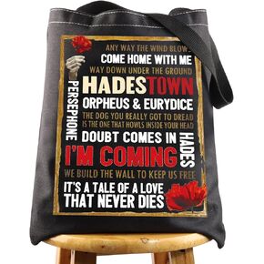 Hadestown Musical Tote Bag Hadestown Broadway Gifts Hadestown Musical Merchandise Hadestown Theatre Shoulder Bag