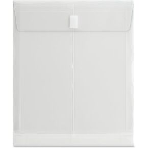 Sparco 02013 Poly Envelope,Letter,Top Opening,1" Expansion,Clear