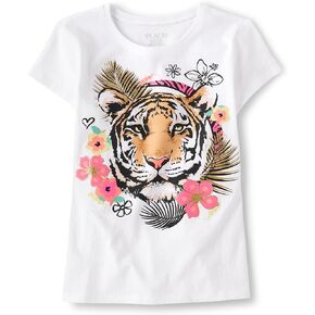 The Children's Place girls Dolphin Graphic Short Sleeve Tee