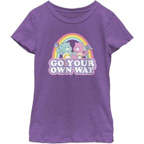 Fifth Sun Care Bears Go Your Own Way Girls Short Sleeve Tee Shirt