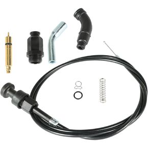 labwork Carb Carburetor Choke Cable and Valve Plunger Repair Kit Replacement for Honda Foreman Rubicon 500 TRX500 2001-2013