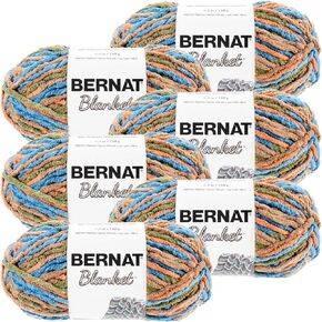 Bernat Blanket Yarn-6/Pk-Silver, 6/Pk, Silver Steel 6 Pack