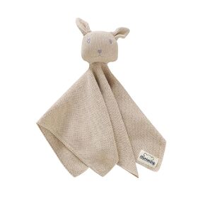mimixiong Baby Lovey Cotton Knitted Baby Security Blanket Soft Cute Bunny Safety blanke tor Boys and Girls (Beige, 14x14Inch)