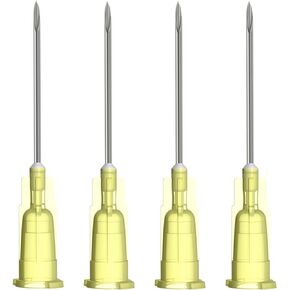 100 Pack 27G 1 Inch Luer Lock Industrial Dispensing Accessories, Individually Wrapped, Lab Tools, Suitable for Refilling Liquid, Inks