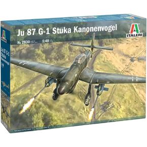 ITALERI Ju 87 G-1 Stuka Kanonenvogel Model Kit, Plastic Model to Assemble 1:48 Scale, 22,9 cm