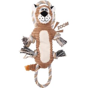 Dog Squeaky Toys,Plush Toy for Aggressive Chewers,Indestructible Dog Squeaky Toys,Tug of War Dog Toys,Stuffed Animals Toys with Cotton Material and Crinkle Paper (Ailurus fulgens)
