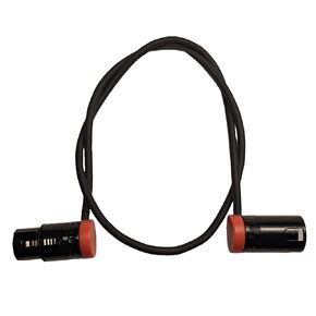 Low-Profile 3-Pin XLR Female to XLR Male Adjustable-Angle Cable Compatible with Sound Devices 302, 552, 633, 688, 788T Mixer, Zaxcom, Zoom F8 Recorder and More, 20-Inches, Green