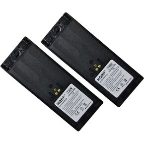HQRP Two Batteries Compatible with Motorola GP900, GP1200, GP2010, GP2013, HT1000, WPNN4013, HNN9028, MT2000, MTS2000, NTN7143, NTN7143A, NTN7144, NTN7143B Two Way Radio