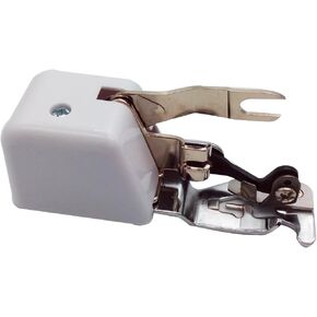 HONEYSEW Side Cutter Sewing Machine Presser Foot II Sewing & Cutting Attachment for Low Shank Sewing Machines Riccar Singer White RCT-10L