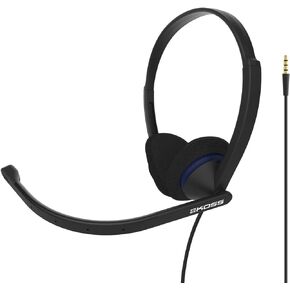 Koss CS200i On-Ear Communication Headset, Boom Microphone, Wired with 3.5mm Plug, Black