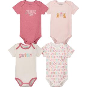 Juicy Couture womens 4 Pieces Pack Bodysuits