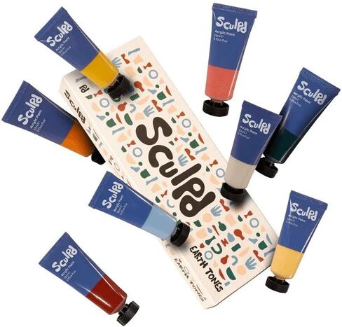 Sculpd Metallic Acrylic Paint Pens Set, Monotones Tones, Premium Fine Tips for Painting Pottery, Wood, Cardboard, Paper, Glass & Most Other Surfaces, 4 Modern Colours for Arts & Crafts in Saudi Arabia