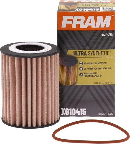 FRAM Ultra Synthetic Automotive Replacement Oil Filter, Designed for Synthetic Oil Changes Lasting up to 20k Miles, XG10415 (Pack of 1) in Saudi Arabia