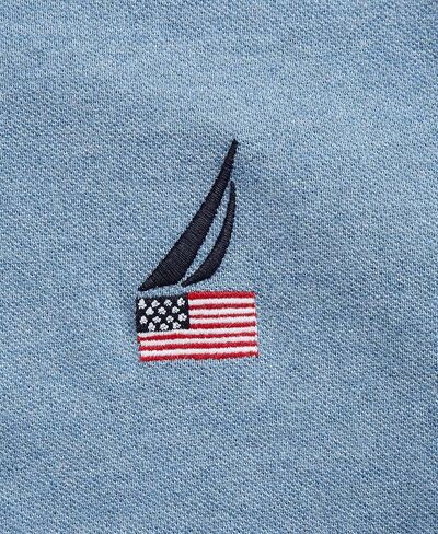 Nautica Men's Short Sleeve American Flag Logo Polo Shirt in Saudi Arabia