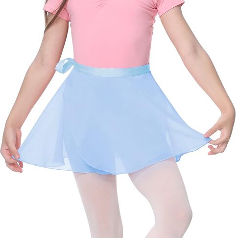 American Trends Girl's Ballet Skirts Sheer Chiffon Dance Skirt Ballet Wrap Skirt Dance Tutu for Toddler Skirts Women in Saudi Arabia