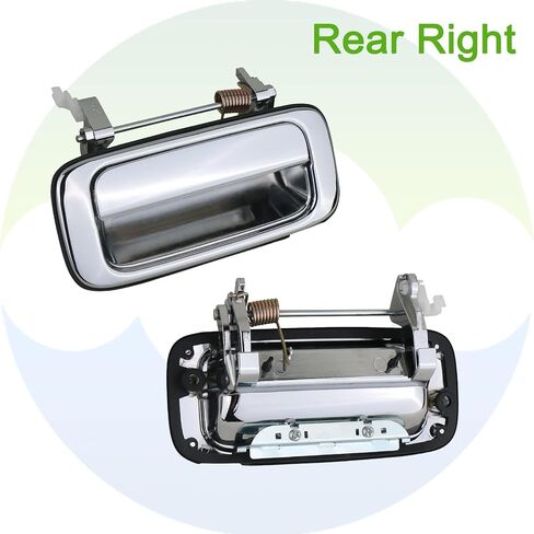 Exterior Door Handle Front Rear Driver Passenger Side Compatible with 1991-1997 Toyota Land Cruiser Replaces 69210-60010 69220-60010 69230-60010 69240-60010 4pcs Chrome in Saudi Arabia