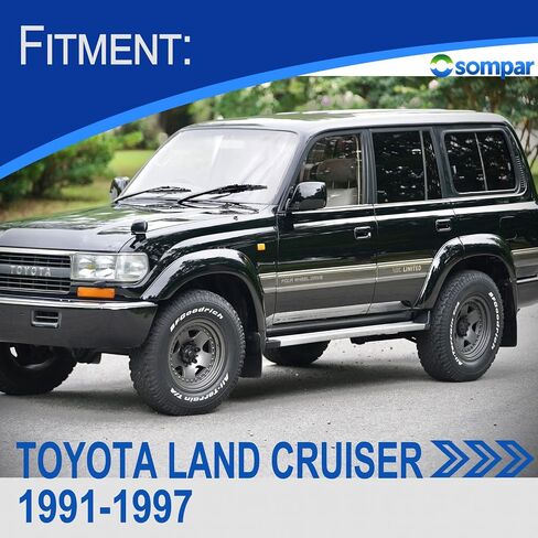 Exterior Door Handle Front Rear Driver Passenger Side Compatible with 1991-1997 Toyota Land Cruiser Replaces 69210-60010 69220-60010 69230-60010 69240-60010 4pcs Chrome in Saudi Arabia