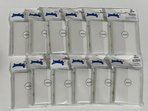 Half-Transparent Matte Card Sleeves for MTG, 600 Pieces Perfect Fit Standard Card Sleeves for Trading Card Sports Cards Baseball Cards TCG, Card Protector for Mini Photo, Sturdy and Nice Shuffling in Saudi Arabia