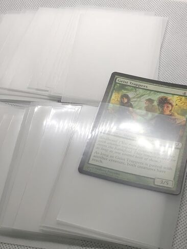 Half-Transparent Matte Card Sleeves for MTG, 600 Pieces Perfect Fit Standard Card Sleeves for Trading Card Sports Cards Baseball Cards TCG, Card Protector for Mini Photo, Sturdy and Nice Shuffling in Saudi Arabia