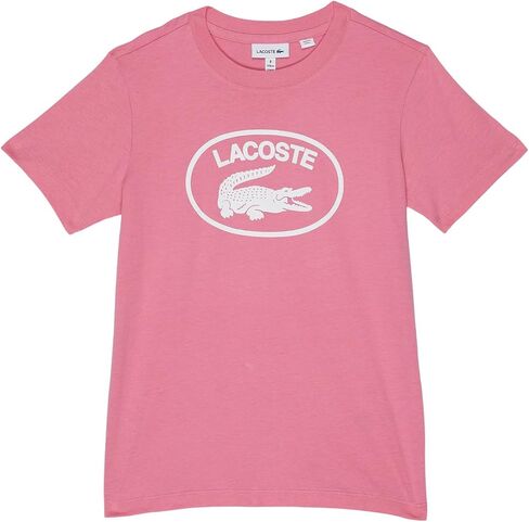 Lacoste Girls' Boy's Short Sleeve Branded Logo Tee in Saudi Arabia