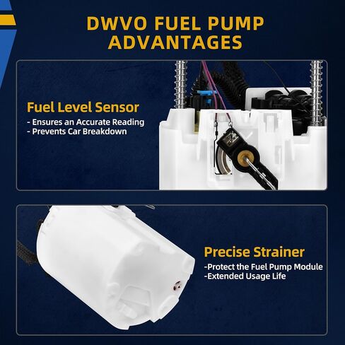 DWVO Fuel Pump Compatible with 2009-2013 Chevrolet Silverado, 2009 GMC Sierra 1500 WT 4.3L Extended Cab 78.7" Bed in Saudi Arabia