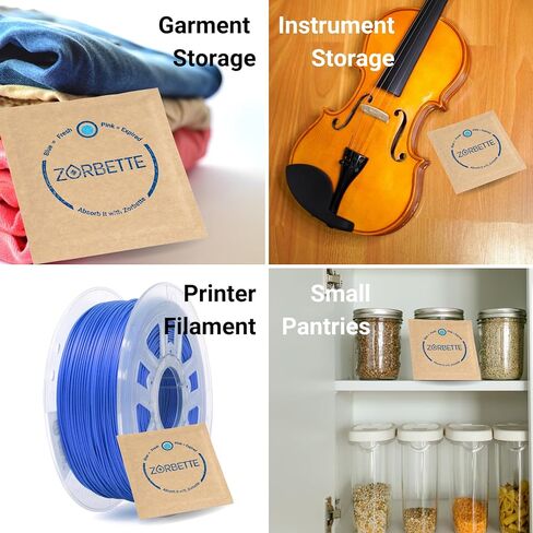 ZORBETTE 8 Pack - رقاقة جافة مجففة للتخزين - التحكم في الرطوبة والرطوبة 3 مرات أكثر من جل السيليكا. مجفف من الدرجة الغذائية للأدوات المنزلية القابلة للتلف، والوثائق، والخزائن، والإلكترونيات، والكاميرات.. in Kuwait