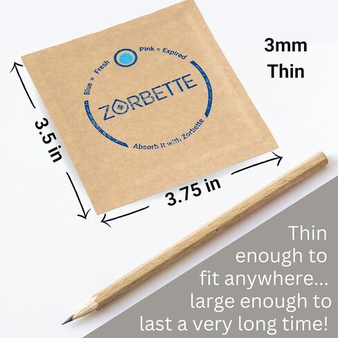 ZORBETTE 8 Pack - رقاقة جافة مجففة للتخزين - التحكم في الرطوبة والرطوبة 3 مرات أكثر من جل السيليكا. مجفف من الدرجة الغذائية للأدوات المنزلية القابلة للتلف، والوثائق، والخزائن، والإلكترونيات، والكاميرات.. in Kuwait