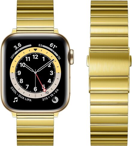 سوار معدني لساعة Apple متوافق مع Fullmosa 49 مم 45 مم 44 مم 42 مم 41 مم 40 مم 38 مم، سوار iWatch من الفولاذ المقاوم للصدأ للرجال والنساء لسلسلة ساعات Apple Ultra 9 8 7 6 5 4 3 2 1 SE in Kuwait