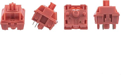 EPOMAKER KTT Macaron Series Mechanical Keyboard Switches Set for Mechanical Gaming Keyboard, 45 Pieces, Linear Switch (Red) in Saudi Arabia