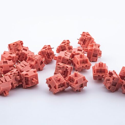 EPOMAKER KTT Macaron Series Mechanical Keyboard Switches Set for Mechanical Gaming Keyboard, 45 Pieces, Linear Switch (Red) in Saudi Arabia