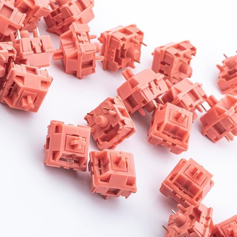 EPOMAKER KTT Macaron Series Mechanical Keyboard Switches Set for Mechanical Gaming Keyboard, 45 Pieces, Linear Switch (Red) in Saudi Arabia