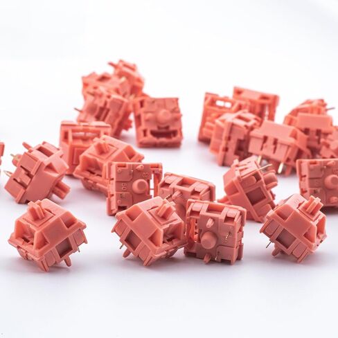 EPOMAKER KTT Macaron Series Mechanical Keyboard Switches Set for Mechanical Gaming Keyboard, 45 Pieces, Linear Switch (Red) in Saudi Arabia