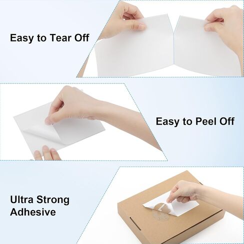 MaxGear 4" x 6" Direct Thermal Labels, 4000 Labels/16 Rolls, Shipping Package Labels, Perforated White Mailing Labels, Commercial Grade, Permanent Adhesive, Compatible with Most Thermal Printers in Saudi Arabia