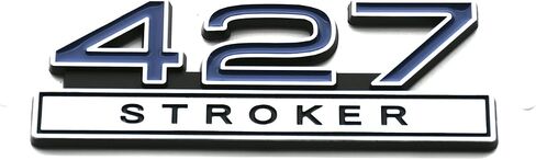 1pc 427 Stroker 7.0 Liter Engine Emblems Badge 3D Decals Stickers Cars Trucks (Chrome Blue) in Saudi Arabia